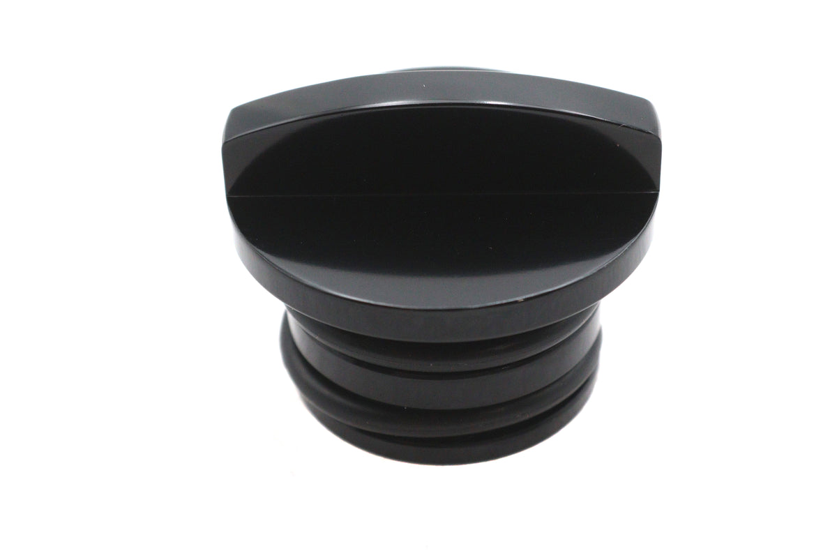 V-Twin Retro Blade Oil Tank Plug Black 64215B