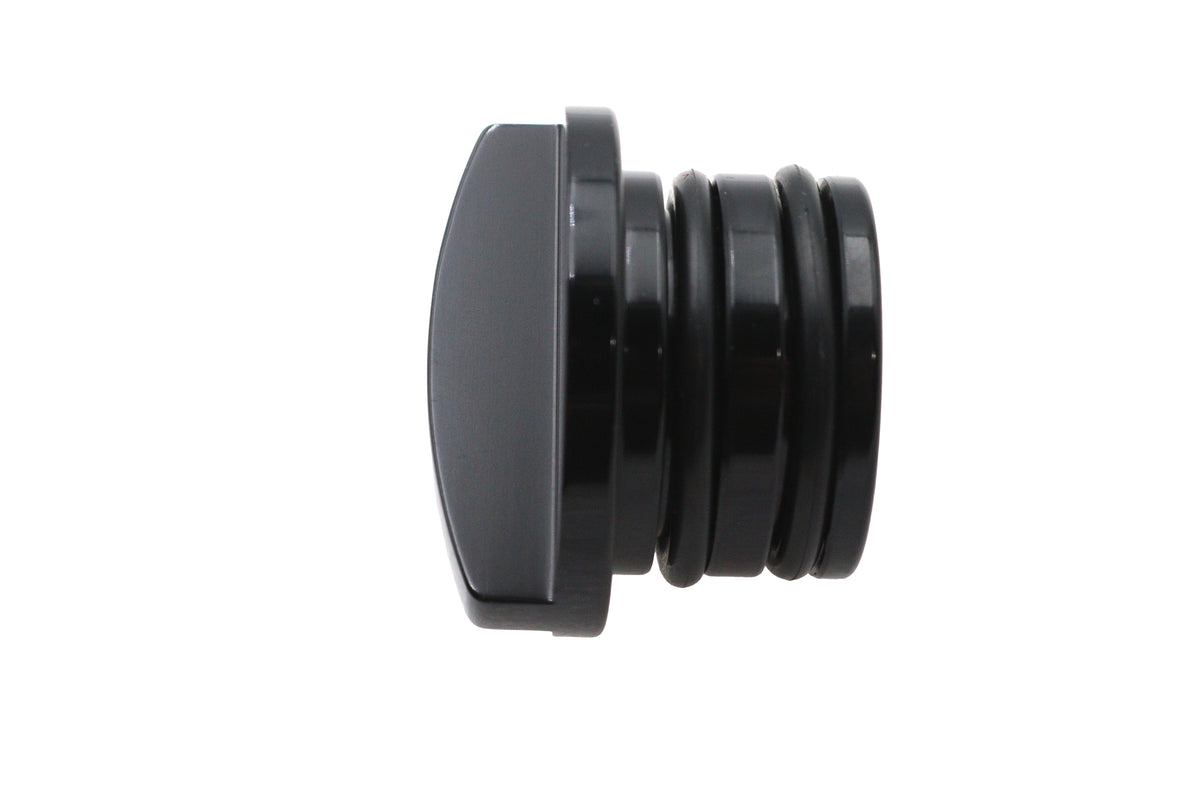 V-Twin Retro Blade Oil Tank Plug Black 64215B