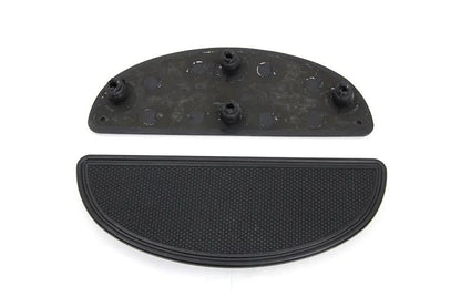 V-Twin Driver Upper Footboard Plate Set in Black – Durable Motorcycle Footboard Accessory by V-Twin