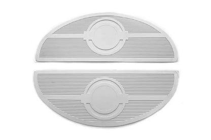 Wyatt Gatling 17-0418RW Footboard White Mat Set for Harley Davidson FL Models by Wyatt Gatling