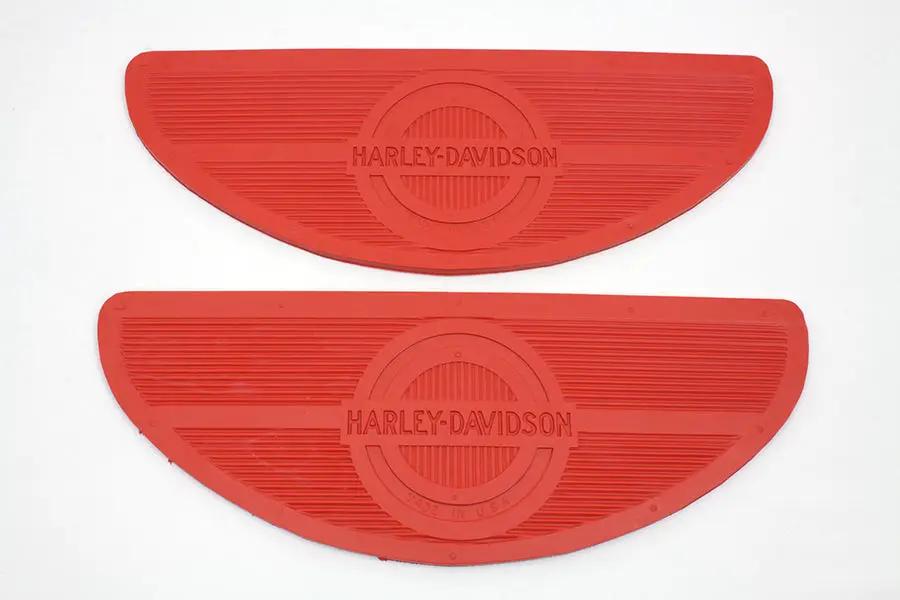 V-Twin Red Oval Footboard Rubber Set for Harley Davidson FLH (1940-1949) by V-Twin