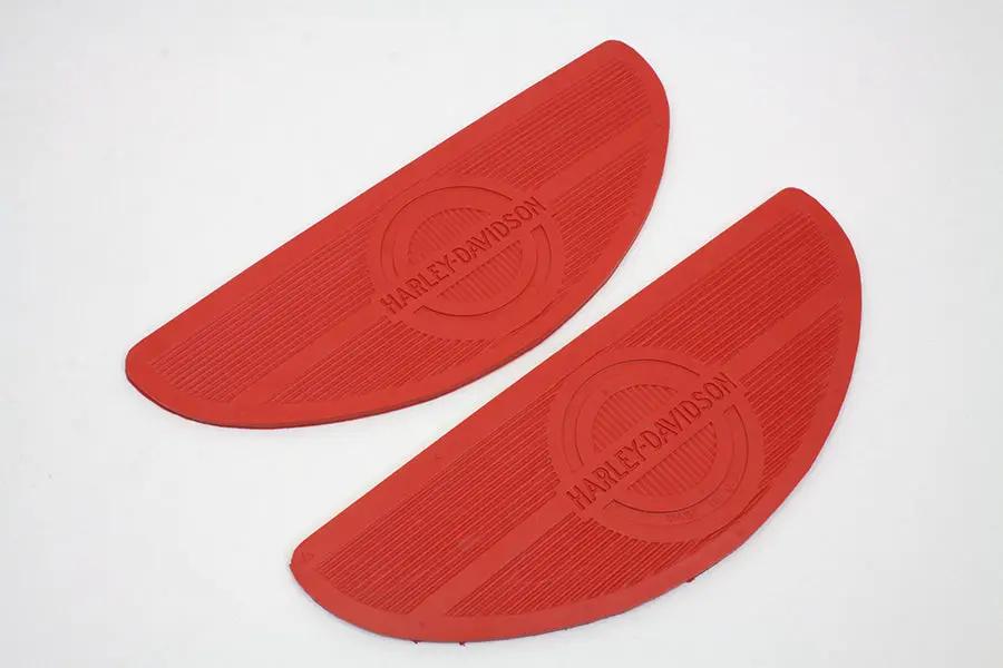 V-Twin Red Oval Footboard Rubber Set for Harley Davidson FLH (1940-1949) by V-Twin