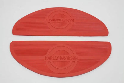 V-Twin Red Oval Footboard Rubber Set for Harley Davidson FLH (1940-1949) by V-Twin