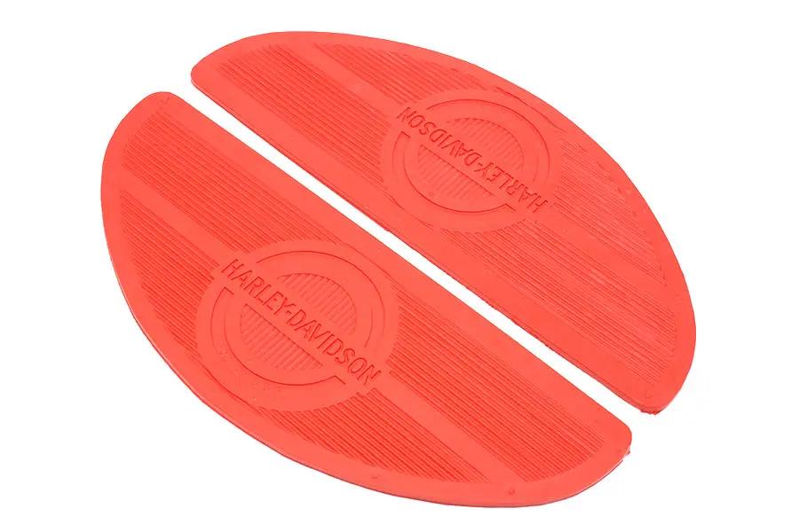 V-Twin Red Oval Footboard Rubber Set for Harley Davidson FLH (1940-1949) by V-Twin