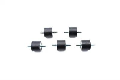 Wyatt Gatling ISO Mount Stud with Spring 1/4 inch x 20 for Harley Davidson FL Models by Wyatt Gatling