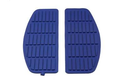 V-Twin Footboard Blue Mat Set for Harley Davidson FL Models (1966-1975) by V-Twin