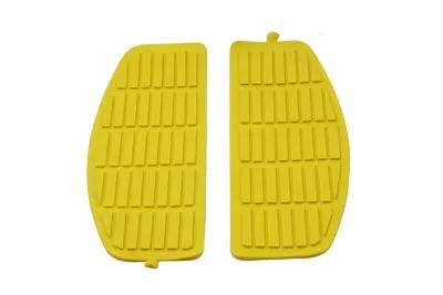 Wyatt Gatling Footboard Yellow Mat Set for Harley Davidson FL (1966-1975) by Wyatt Gatling