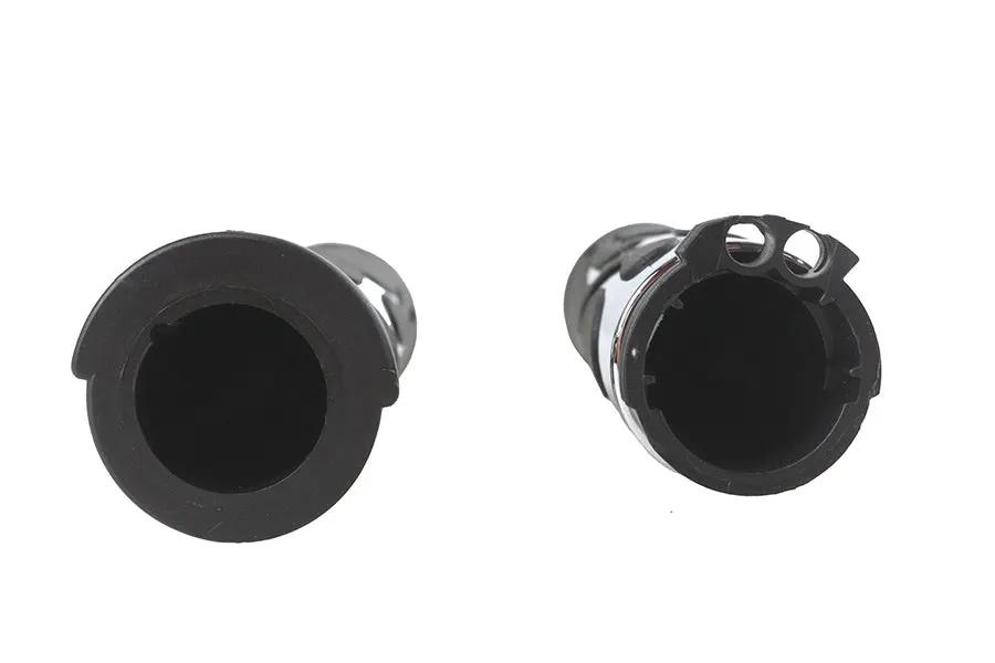 V-Twin 17-0571DB Hot Rod Flame Style Handlebar Grip Set for Harley Davidson FXST (1996-2005) by V-Twin