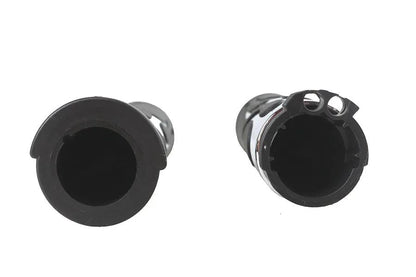 V-Twin 17-0571DB Hot Rod Flame Style Handlebar Grip Set for Harley Davidson FXST (1996-2005) by V-Twin
