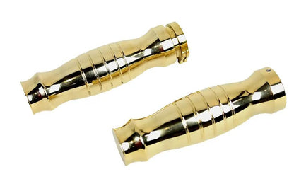 Wyatt Gatling Profile Barrel Grip Set Brass for Harley Davidson FLT (1984-1993) by Wyatt Gatling