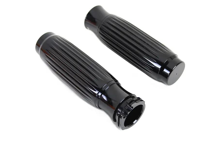 Wyatt Gatling Rib Style Grip Set for Harley Davidson Touring and Softail Models (Part H17-05C3B) by Wyatt Gatling