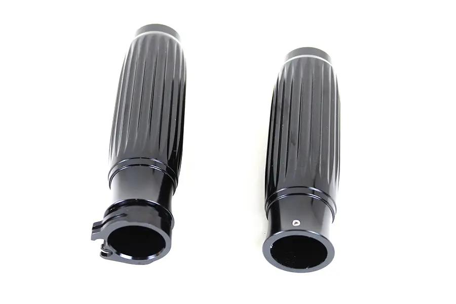 Wyatt Gatling Rib Style Grip Set for Harley Davidson Touring and Softail Models (Part H17-05C3B) by Wyatt Gatling