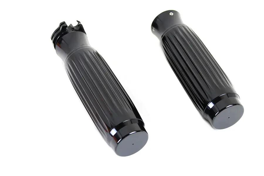 Wyatt Gatling Rib Style Grip Set for Harley Davidson Touring and Softail Models (Part H17-05C3B) by Wyatt Gatling