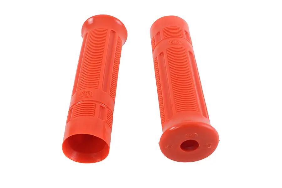 V-Twin Beck Plastic Grip Set Orange for Harley Davidson J Models by V-Twin