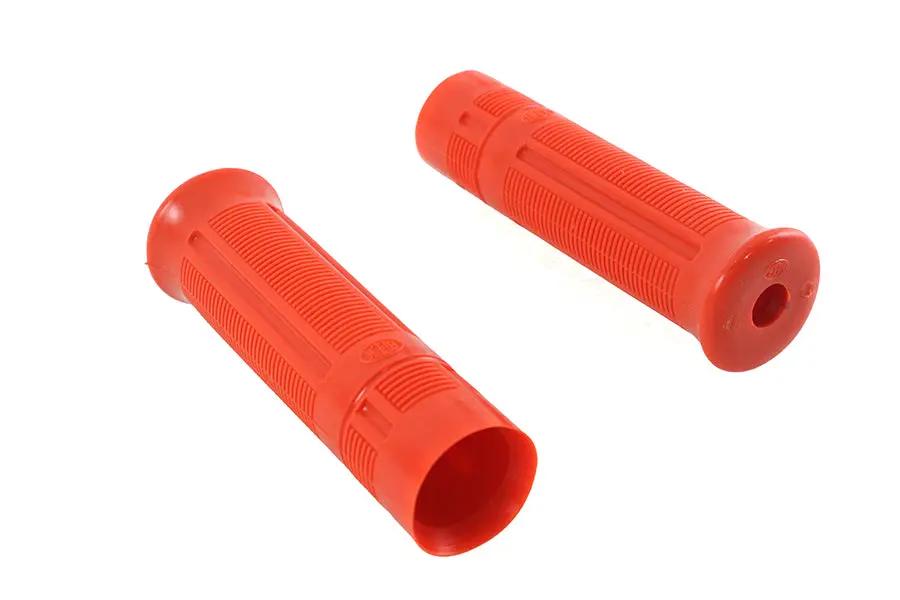 V-Twin Beck Plastic Grip Set Orange for Harley Davidson J Models by V-Twin