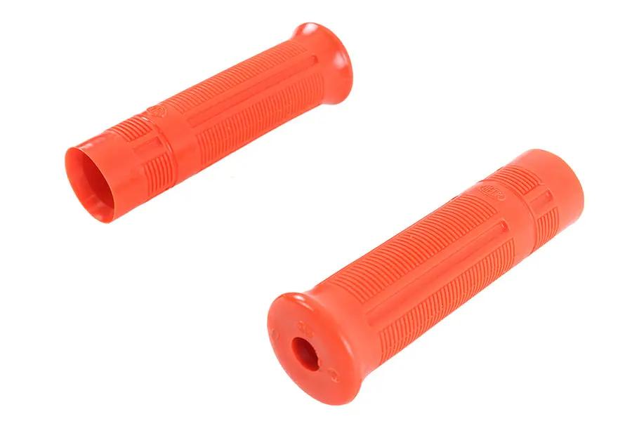 V-Twin Beck Plastic Grip Set Orange for Harley Davidson J Models by V-Twin