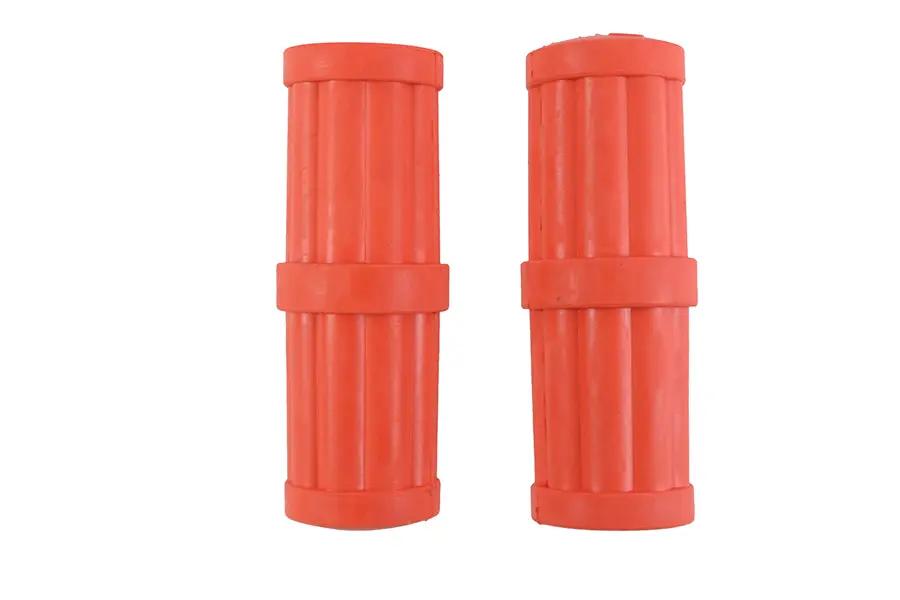 V-Twin Hillclimber Grip Set Orange for Harley Davidson FL Models by V-Twin