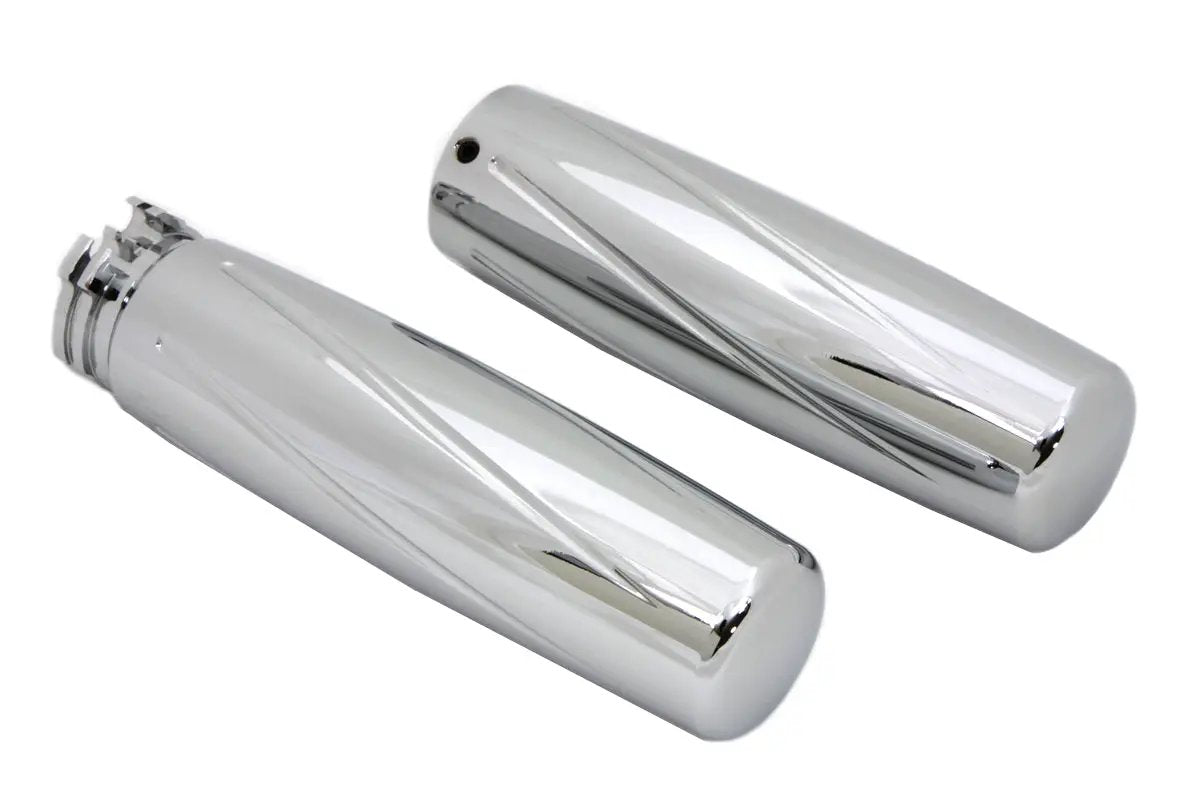 V-Twin Billet Spiral Style Grip Set for Harley Davidson - Fits 1982-1985 FL, FX, XL Models by V-Twin