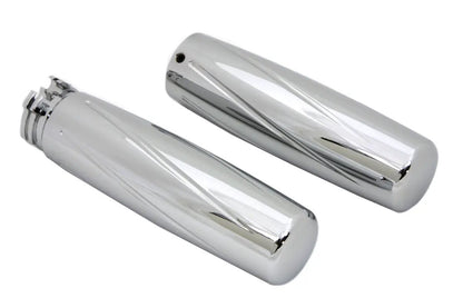 V-Twin Billet Spiral Style Grip Set for Harley Davidson - Fits 1982-1985 FL, FX, XL Models by V-Twin