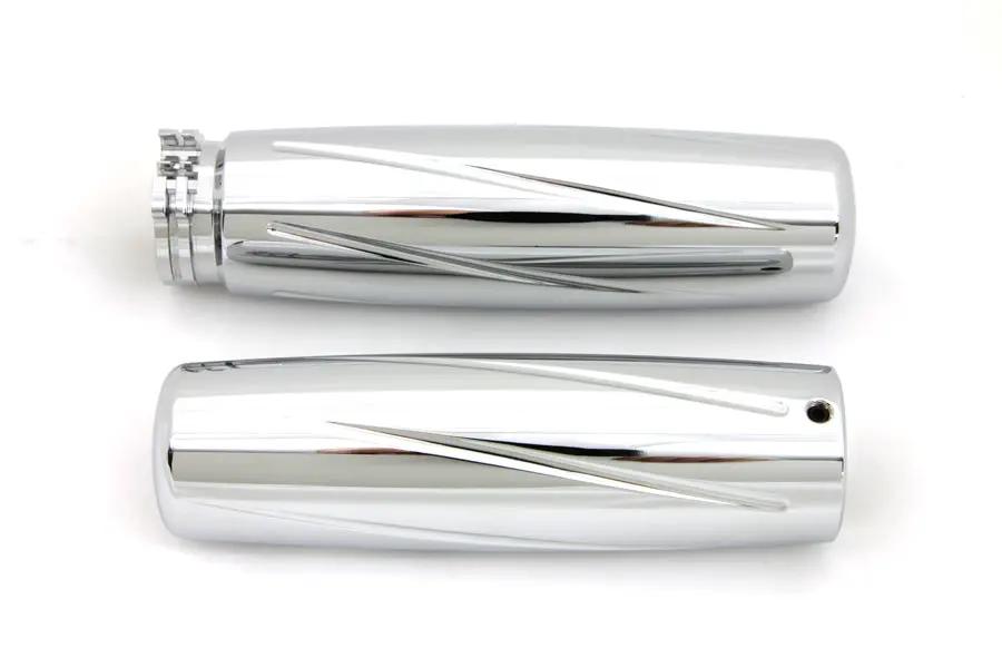 V-Twin Billet Spiral Style Grip Set for Harley Davidson - Fits 1982-1985 FL, FX, XL Models by V-Twin