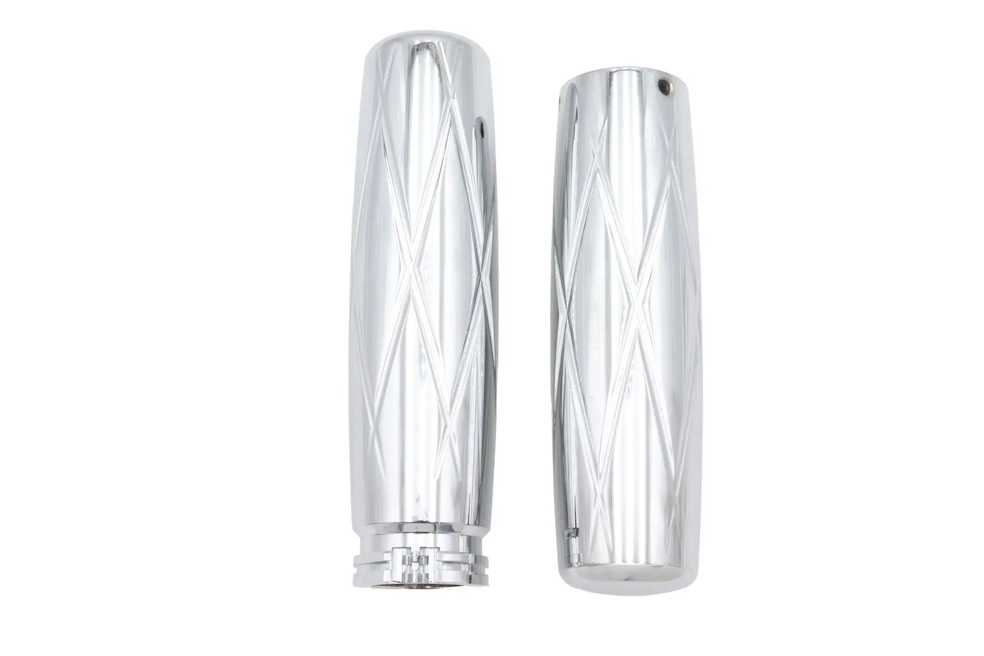 V-Twin Billet Diamond Style Handlebar Grip Set for Harley Davidson 1982-1985 by V-Twin