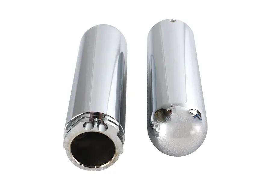 V-Twin Billet Fat Style Grip Set for Harley Davidson - 1.5 Inch Outer Diameter by V-Twin