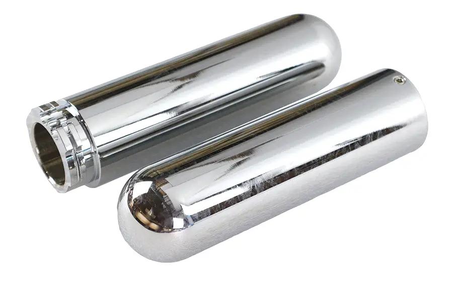 V-Twin Billet Fat Style Grip Set for Harley Davidson - 1.5 Inch Outer Diameter by V-Twin
