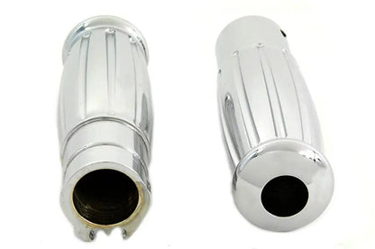 Wyatt Gatling Billet Vintage Chrome Grip Set for Harley Davidson 1982-1985 Models by Wyatt Gatling