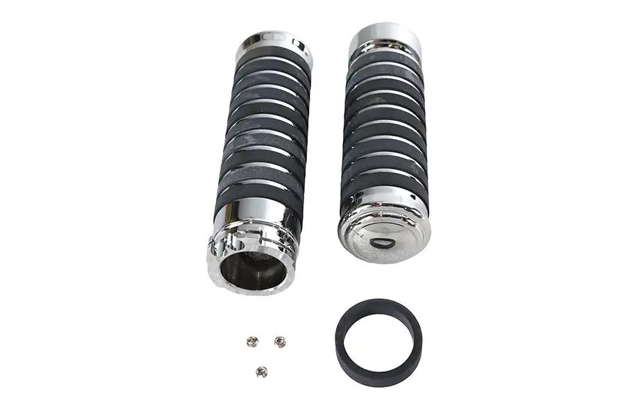 V-Twin Billet Band Style Grip Set for Harley Davidson – Set of 2 by V-Twin