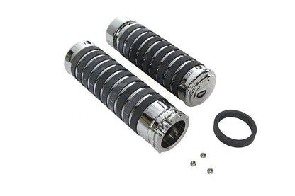 V-Twin Billet Band Style Grip Set for Harley Davidson – Set of 2 by V-Twin