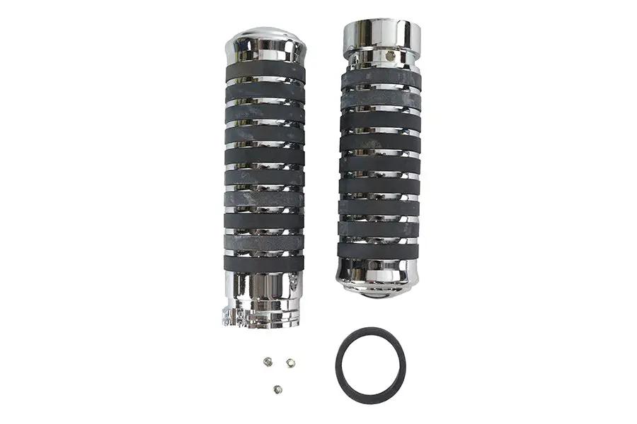 V-Twin Billet Band Style Grip Set for Harley Davidson – Set of 2 by V-Twin