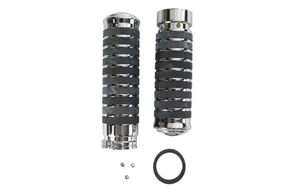 V-Twin Billet Band Style Grip Set for Harley Davidson – Set of 2 by V-Twin