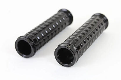 V-Twin Black Grained Style Handlebar Grip Set for Harley Davidson FLT 2008-2017 by V-Twin