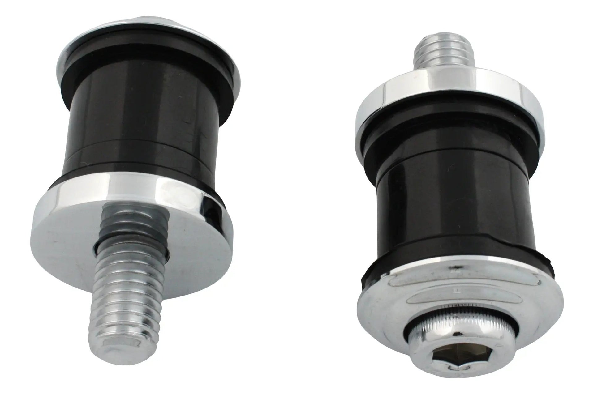 V-Twin Chrome Flush Mount Handlebar Damper Kit with Vibration Absorption for Motorcycles by V-Twin