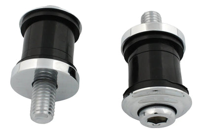 V-Twin Chrome Flush Mount Handlebar Damper Kit with Vibration Absorption for Motorcycles by V-Twin