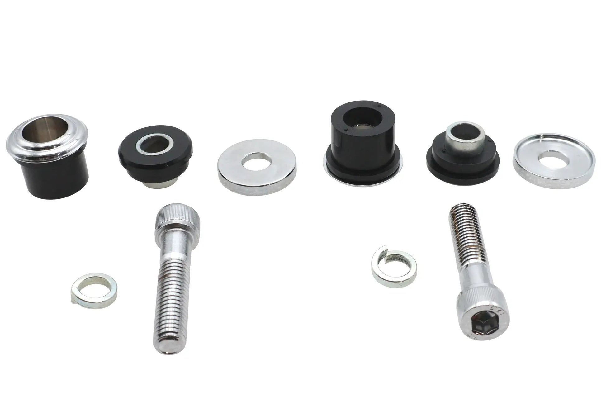 V-Twin Chrome Flush Mount Handlebar Damper Kit with Vibration Absorption for Motorcycles by V-Twin
