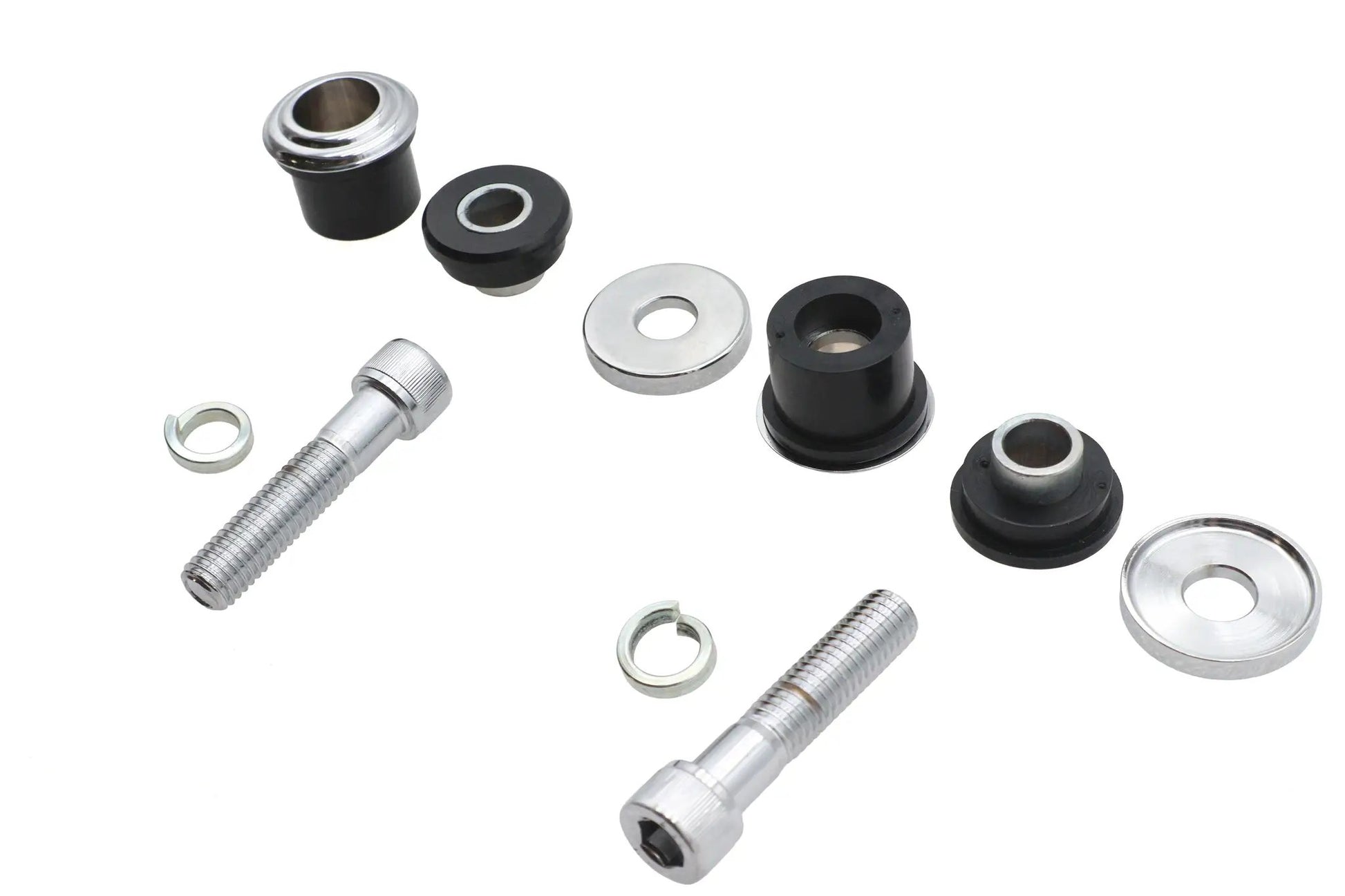 V-Twin Chrome Flush Mount Handlebar Damper Kit with Vibration Absorption for Motorcycles by V-Twin