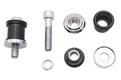 V-Twin Chrome Flush Mount Handlebar Damper Kit with Vibration-Absorbing Poly Bushings - Part 28-0671 by V-Twin