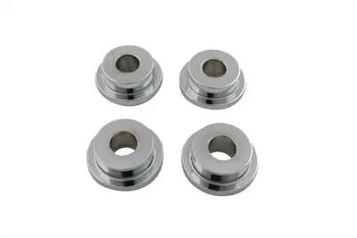 V-Twin Chrome Solid Handlebar Mount Riser Kit for Harley Davidson FL Models by V-Twin