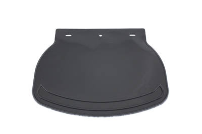 V-Twin Rubber Plain Mud Flap - Black, 7-Inch Front or Rear Fender Accessory by V-Twin