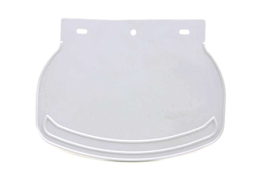 V-Twin Mud Flap Rubber White Plain Part #28-0707 by V-Twin