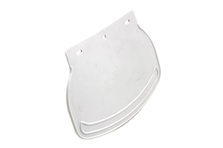 V-Twin Mud Flap Rubber White Plain Part #28-0707 by V-Twin
