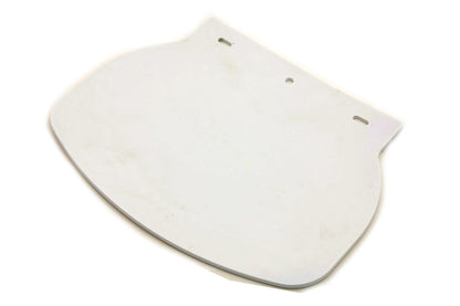 V-Twin Mud Flap Rubber White Plain Part #28-0707 by V-Twin