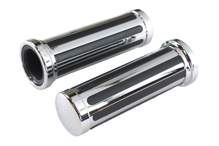 Wyatt Gatling Rail Style Grip Set Part #17-0513AB for Harley Davidson Motorcycles by Wyatt Gatling