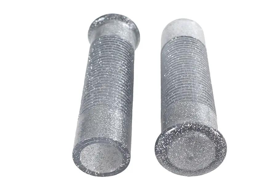 Wyatt Gatling H17-0580S Silver Metal Flake Grip Set for Harley Davidson Motorcycles by Wyatt Gatling