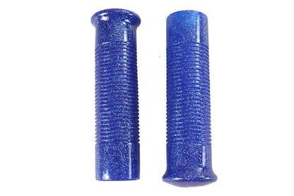 Wyatt Gatling Blue Metal Flake Handlebar Grip Set for Harley Davidson Bikes by Wyatt Gatling