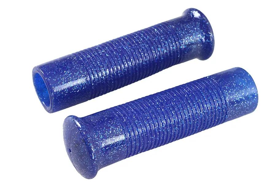 Wyatt Gatling Blue Metal Flake Handlebar Grip Set for Harley Davidson Bikes by Wyatt Gatling