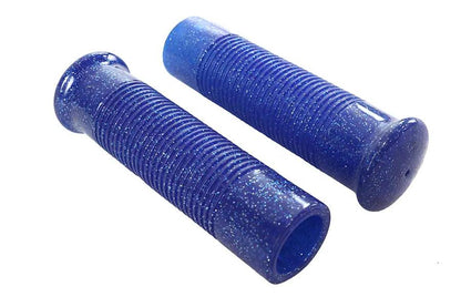 Wyatt Gatling Blue Metal Flake Handlebar Grip Set for Harley Davidson Bikes by Wyatt Gatling
