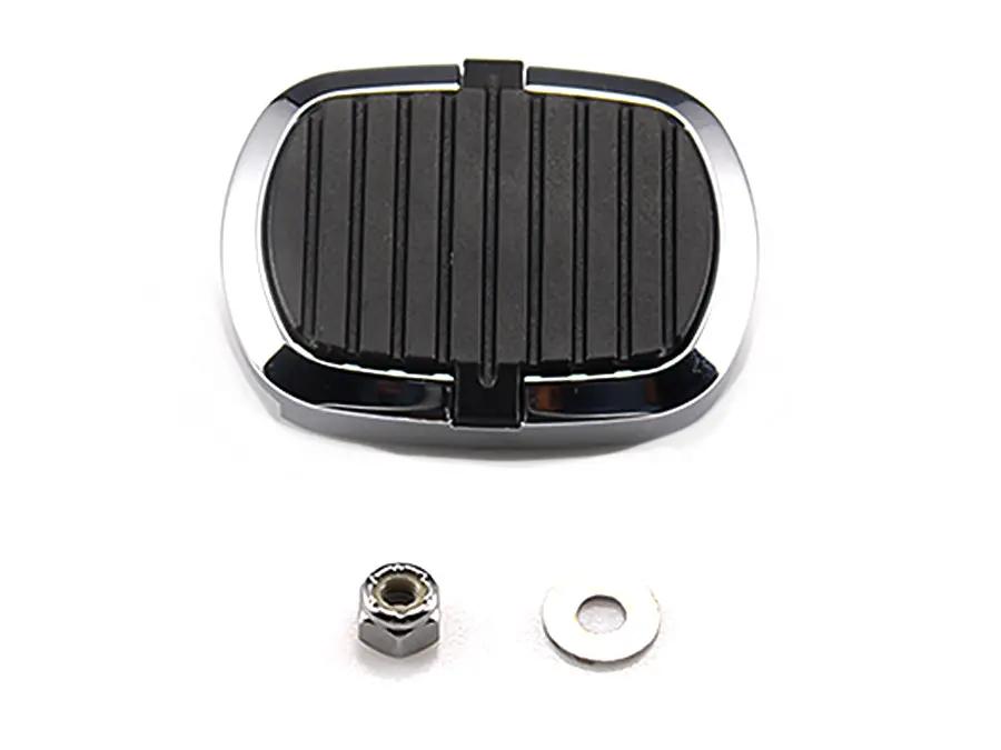 Wyatt Gatling Small Chrome Brake Pedal Pad for Harley Davidson FXD (Part #64127) by Wyatt Gatling