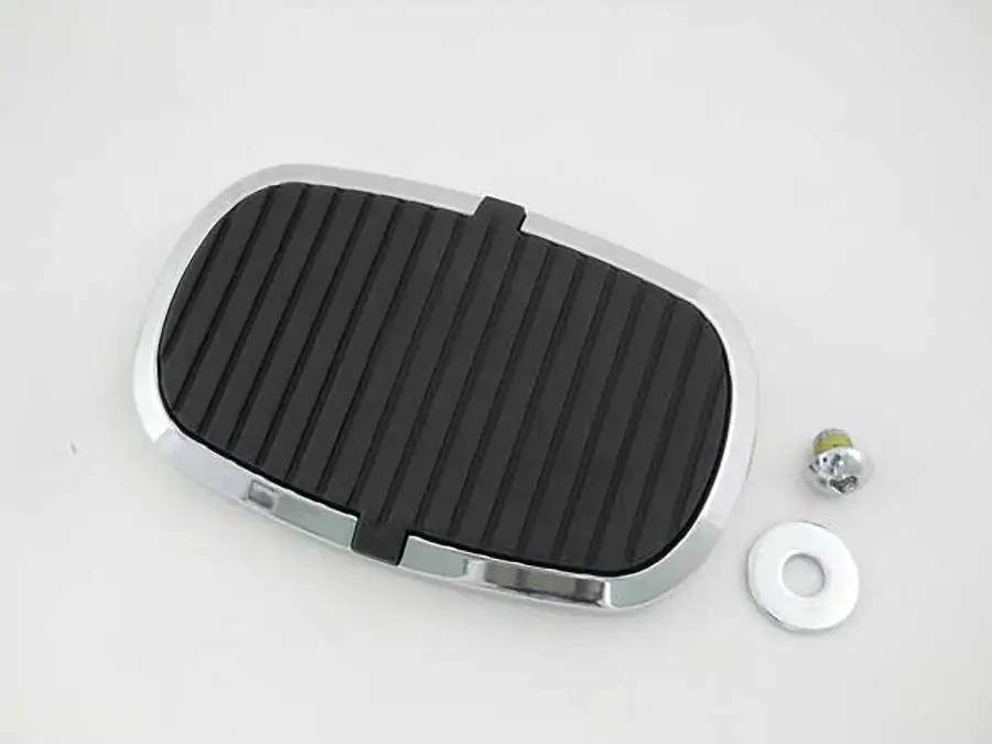 Wyatt Gatling Large Brake Pedal Pad Chrome for Harley Davidson FLST by Wyatt Gatling